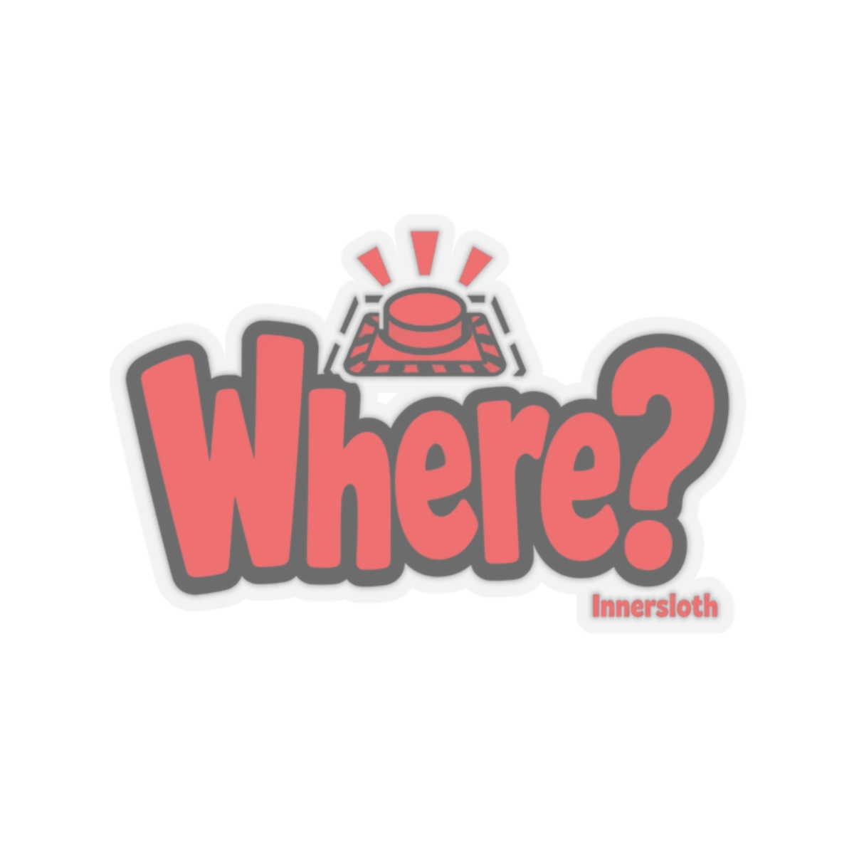 Among Us "Where?" Sticker - Official stickers merchandise