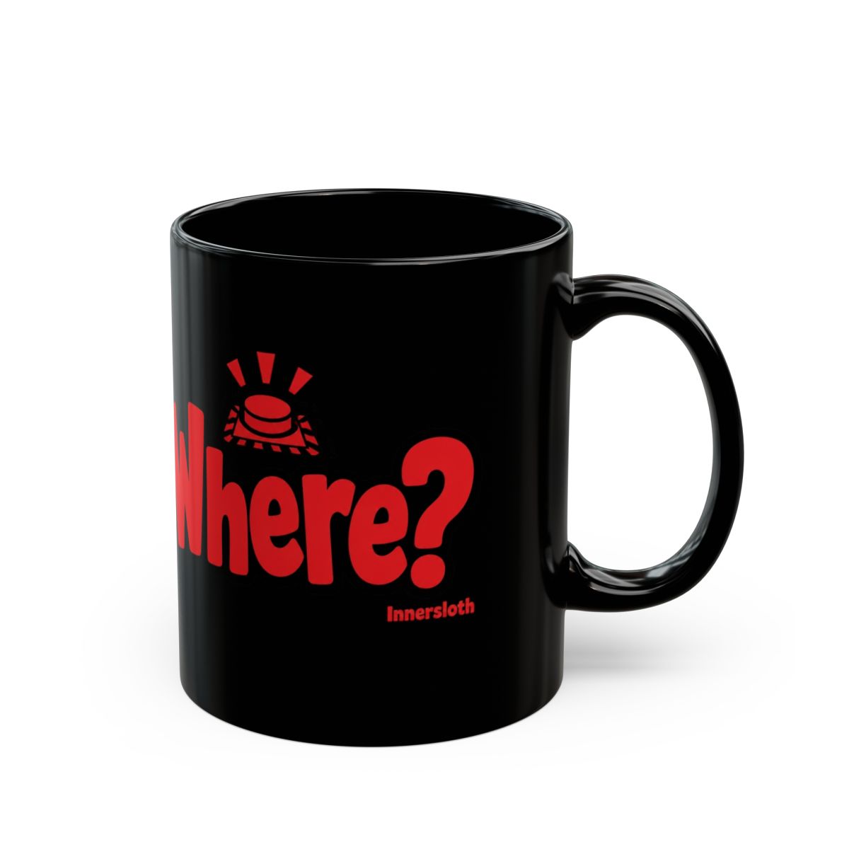 Among Us "Where?" Black Mug - Official mugs merchandise