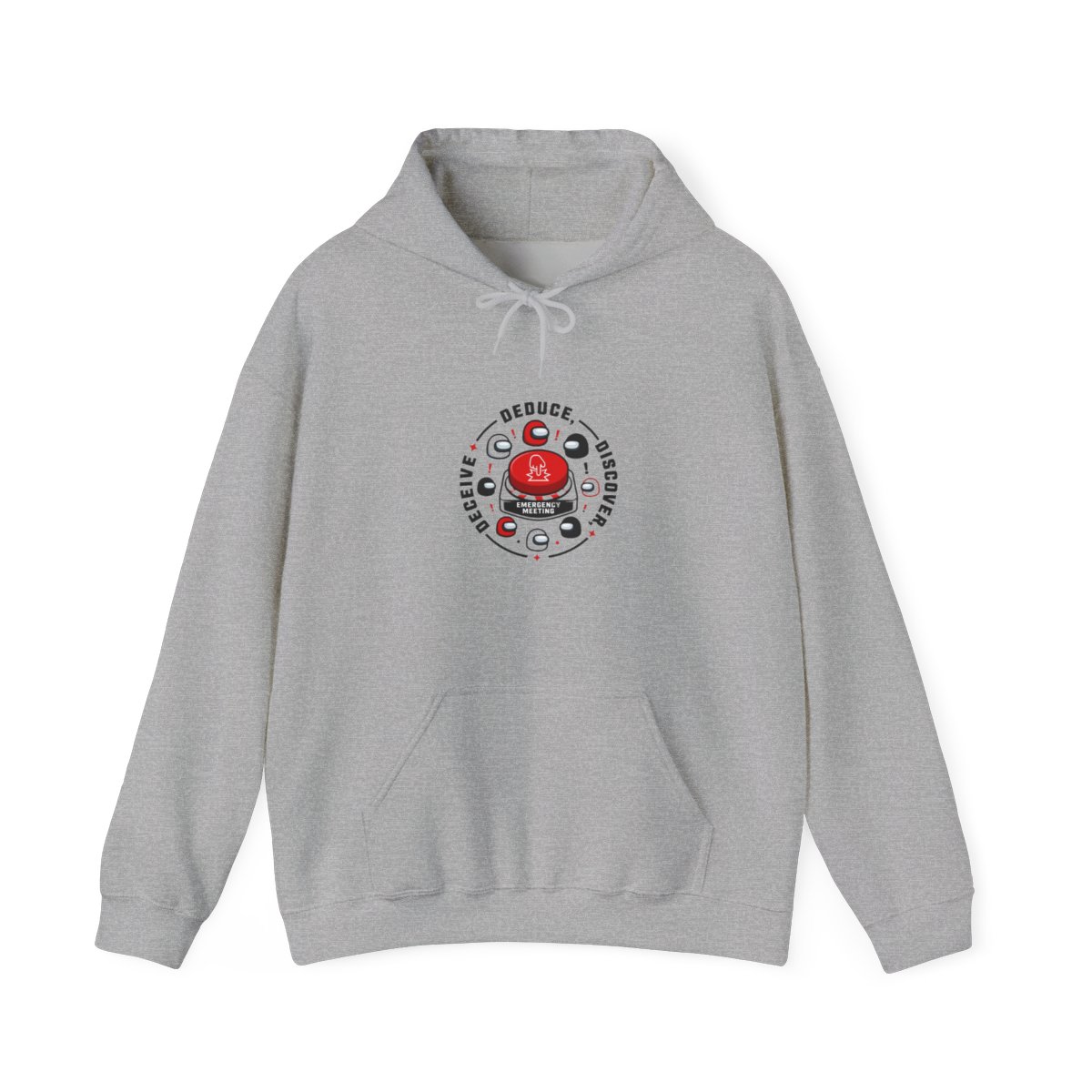 Among Us "DEDUCE, DISCOVER, DECEIVE" Hoodie - alternate angle 2, merchandise