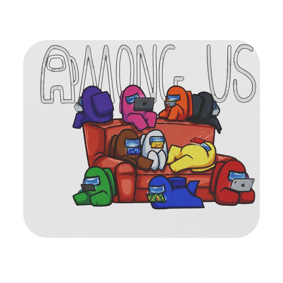 Among Gaming Desk Accessories Collection 12x10 inches Custom Mousepad Gaming mat Mouse Pad - Official Creator merchandise