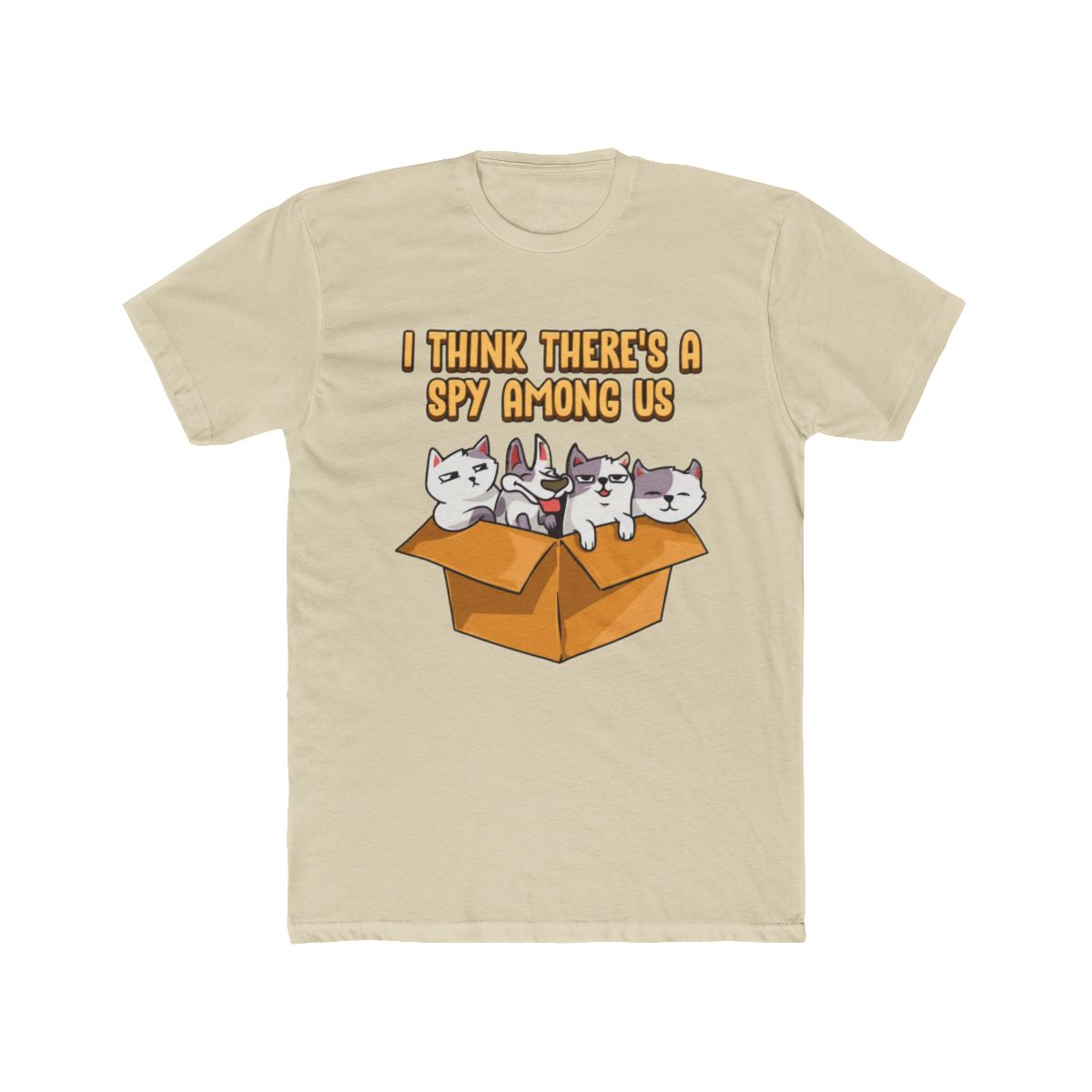Cute & Funny I Think There's A Spy Among Us Cats T Shirt - alternate angle 4, merchandise
