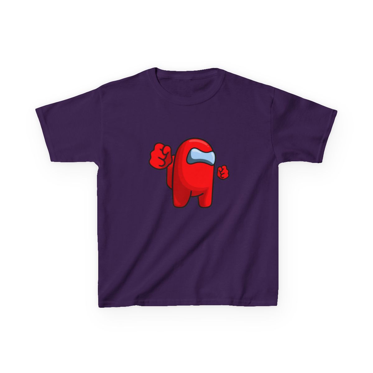 Red Among Us Crewmate – Funny Impostor Art for Among Us Fans and Gamers Kids T-Shirt - alternate angle 3, merchandise
