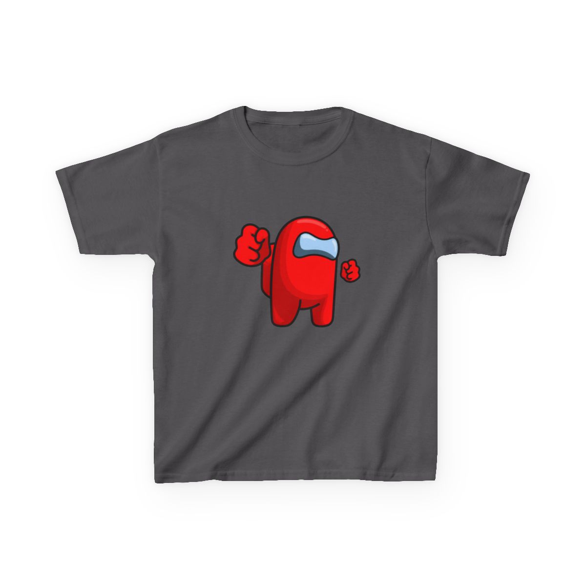 Red Among Us Crewmate – Funny Impostor Art for Among Us Fans and Gamers Kids T-Shirt - alternate angle 5, merchandise