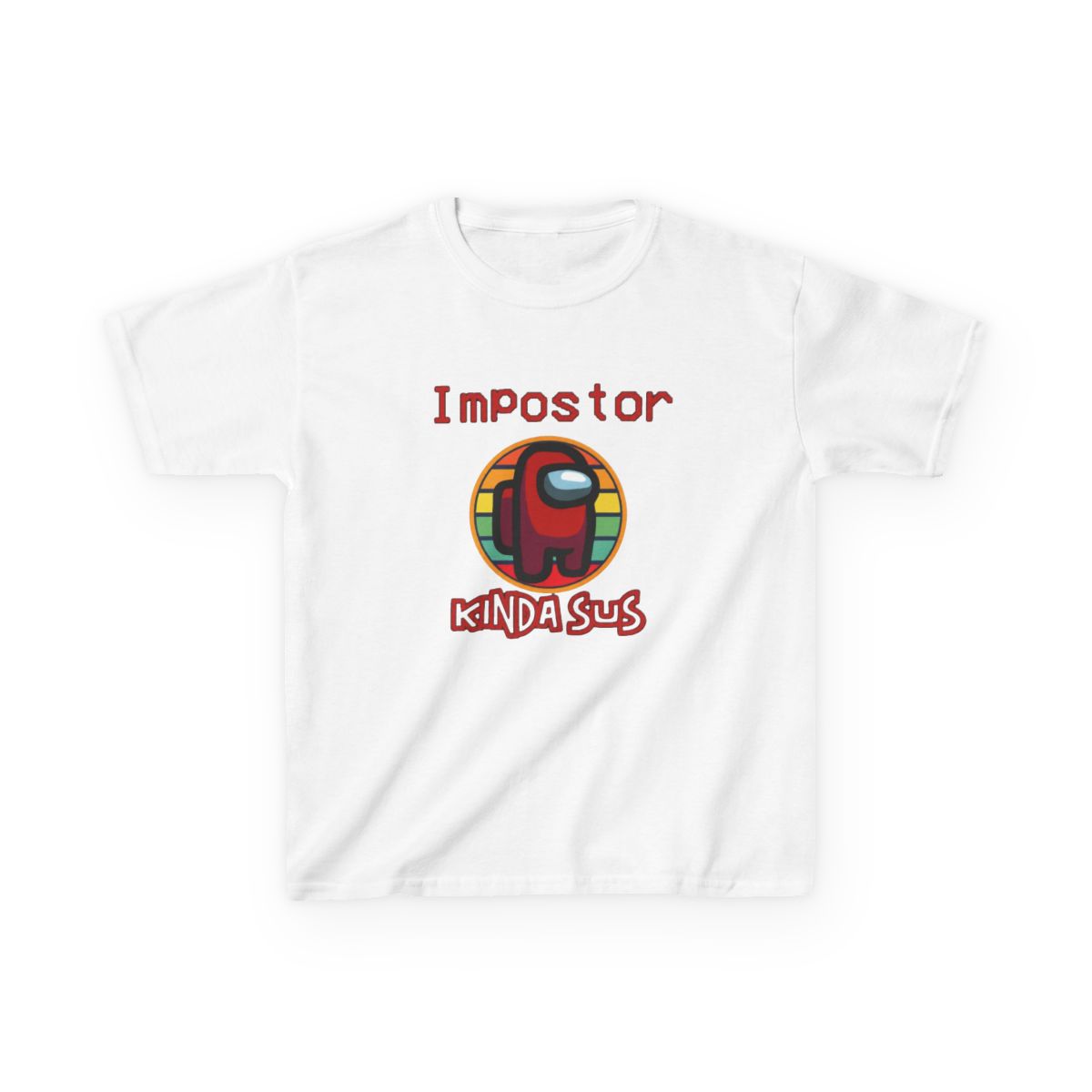 Impostor Among Us kinda sus Kids T-Shirt