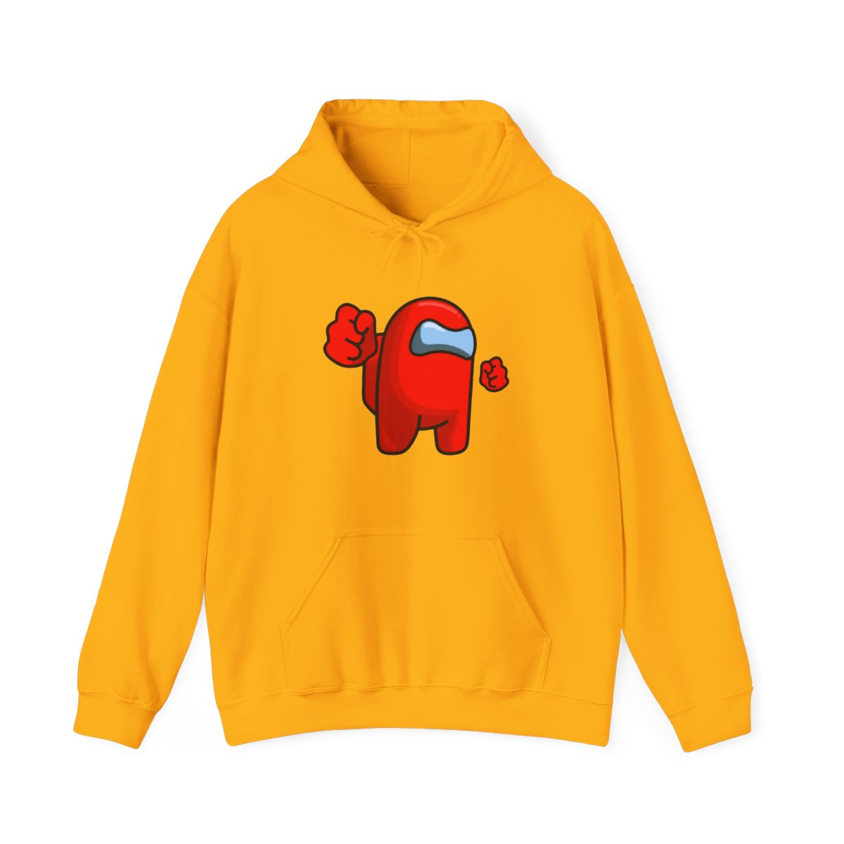 Red Among Us Crewmate – Funny Impostor Art for Among Us Fans and Gamers Hoodie - alternate angle 2, merchandise