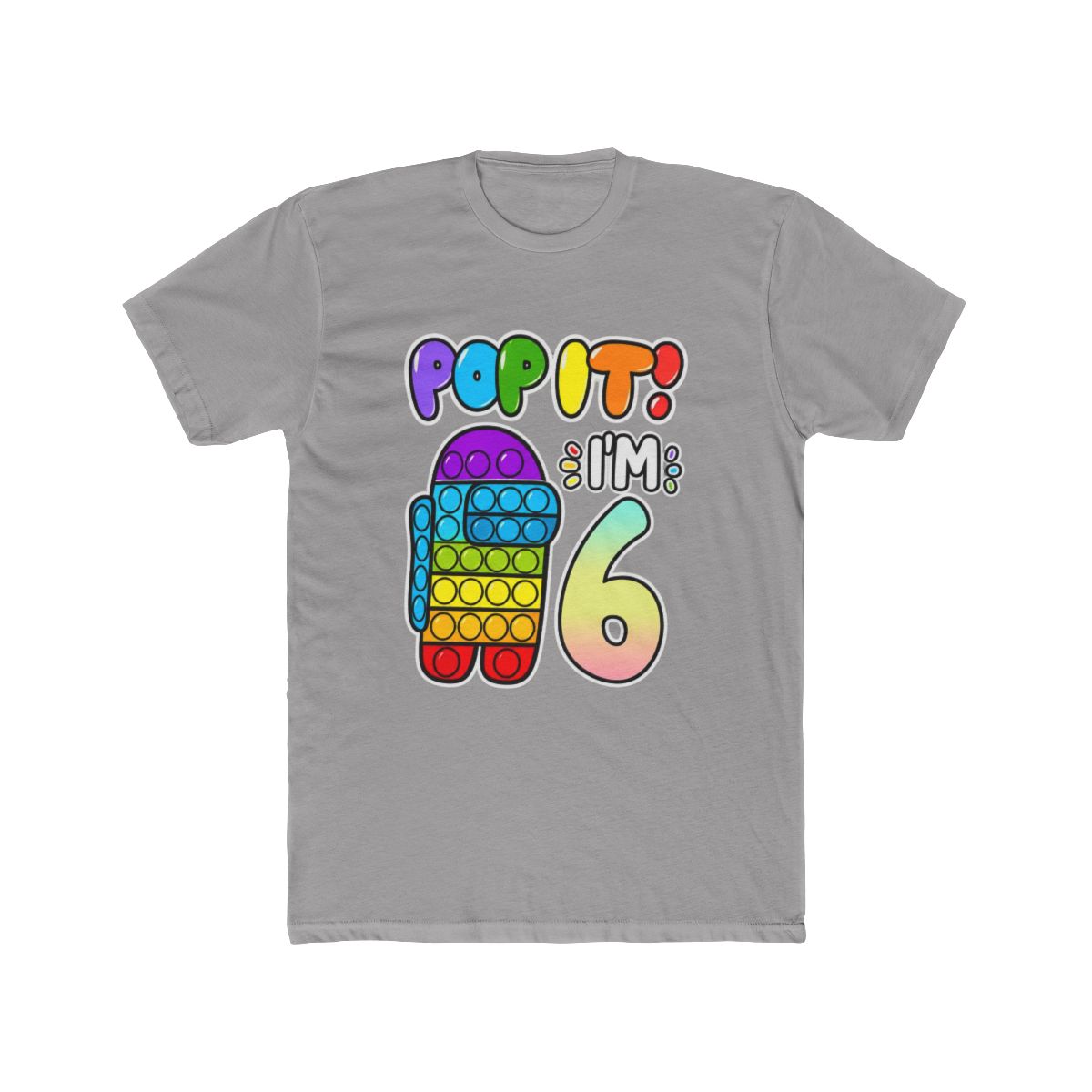 I'm 6 Years Old Among Pop It With Us 6th Birthday T-Shirt - Official t-shirts merchandise