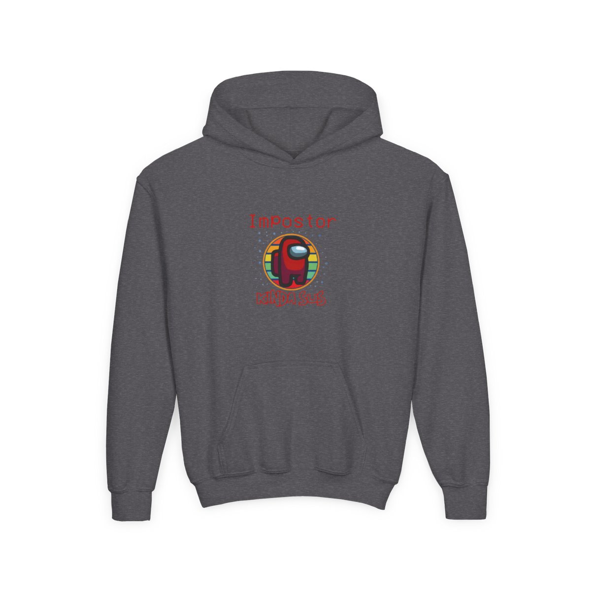 Impostor Among Us kinda sus Kids Hoodie - alternate angle 3, merchandise