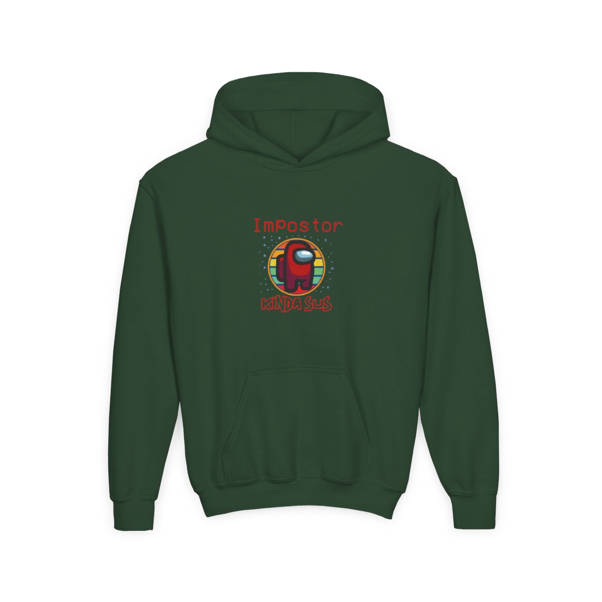 Impostor Among Us kinda sus Kids Hoodie - alternate angle 2, merchandise